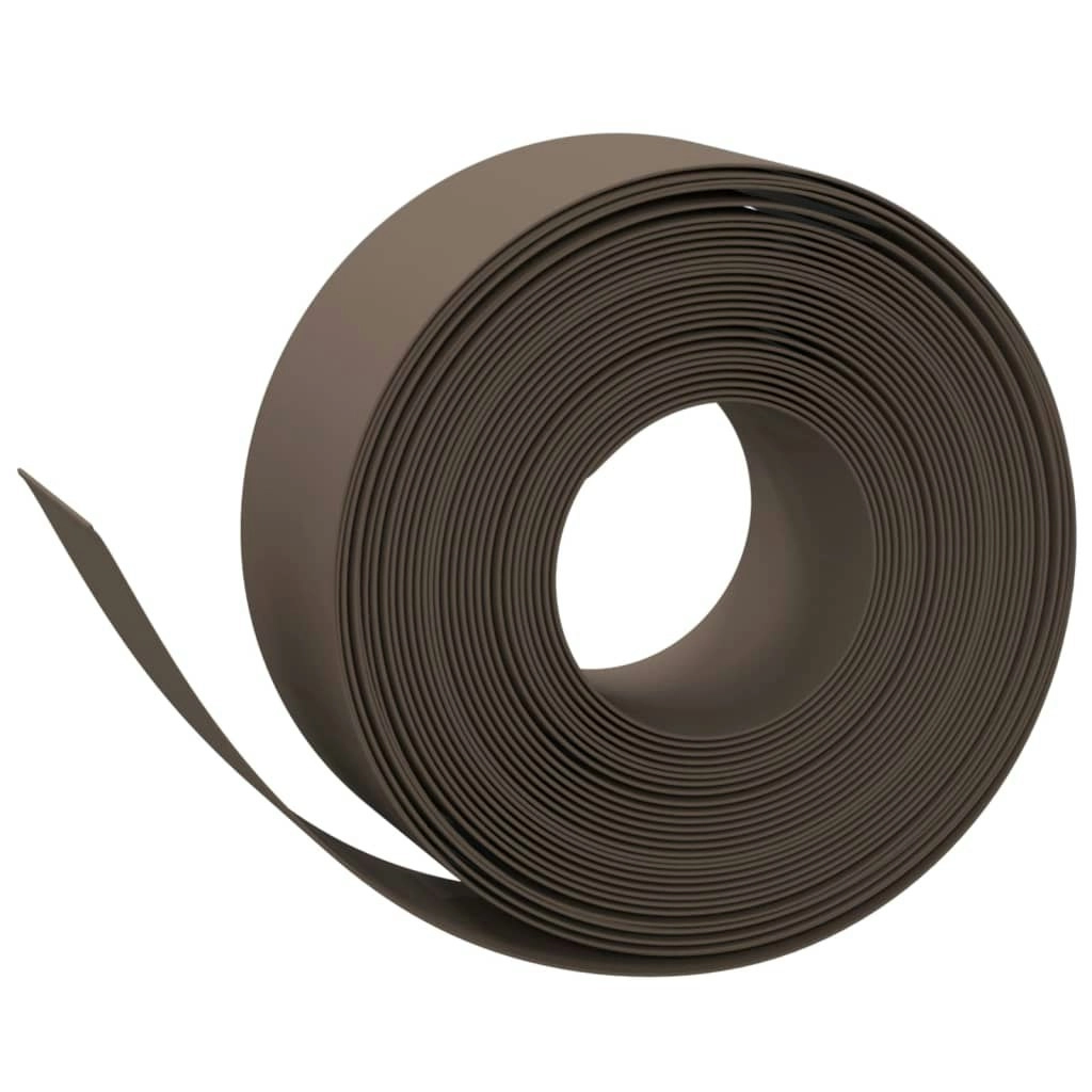 Garden Edging Brown 10 m 20 cm Polyethylene 154401