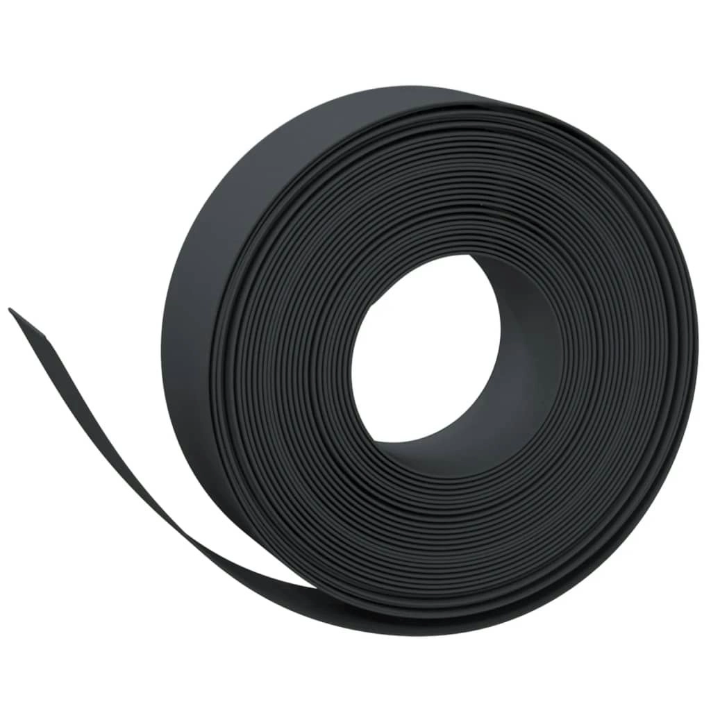 Garden Edging Black 10 m 15 cm Polyethylene 154397