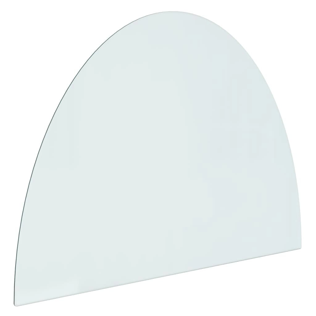 Fireplace Glass Plate Half Round 800x600 mm 324110