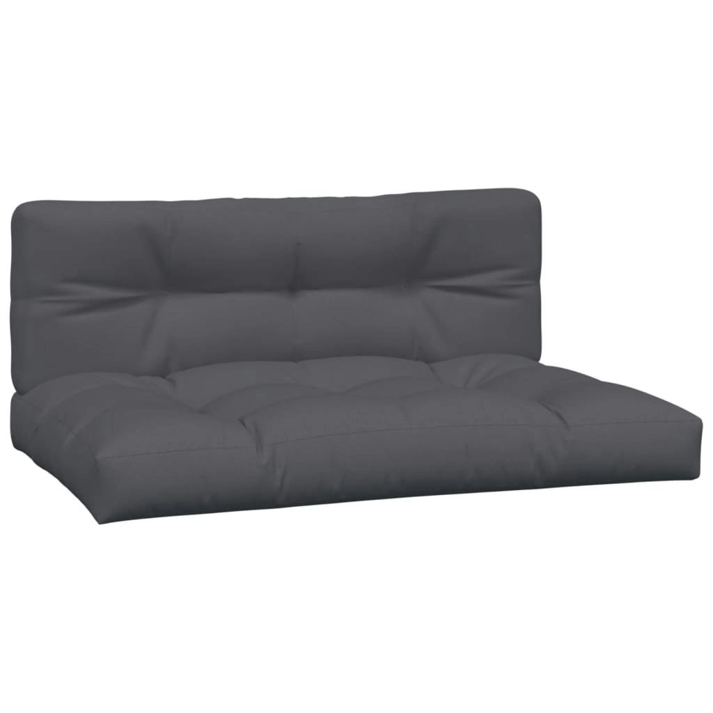 Pallet Cushions 2 pcs Anthracite Fabric 360733