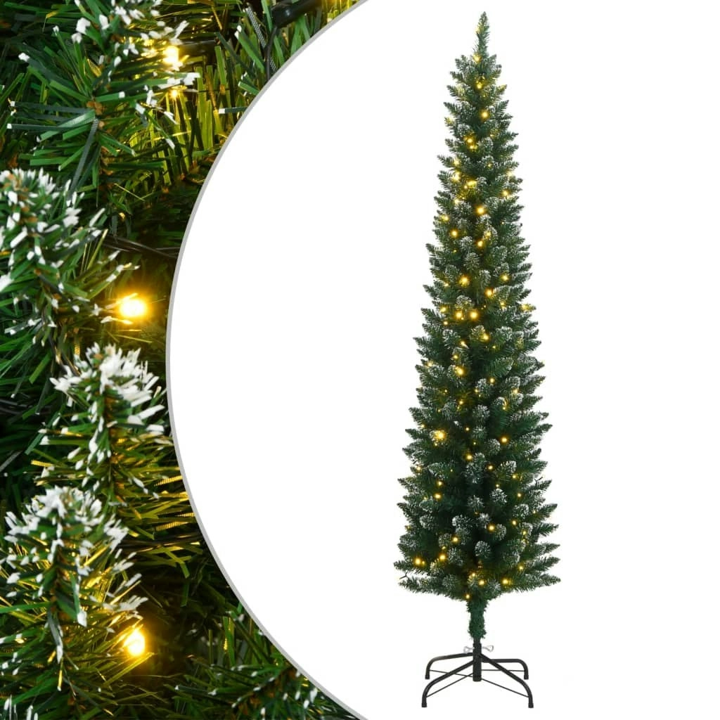 Artificial Slim Christmas Tree 300 LEDs 180 cm 3315760