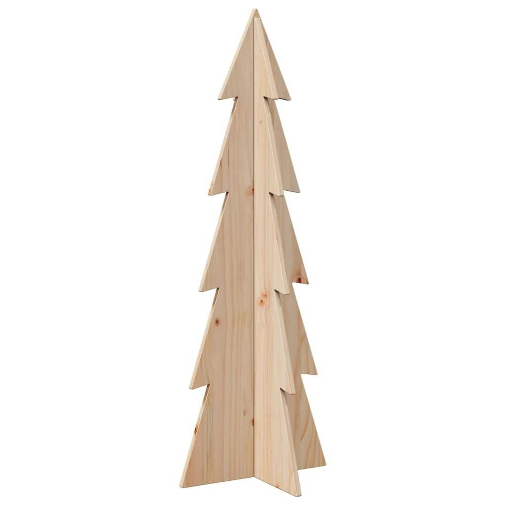 Wooden Christmas Tree for Decoration 112 cm Solid Wood Pine 858171