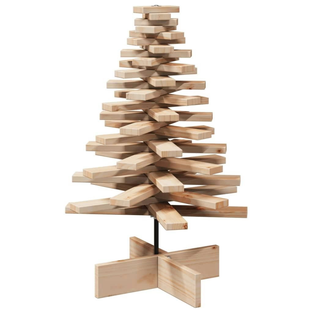 Wooden Christmas Tree for Decoration 80 cm Solid Wood Pine 858201