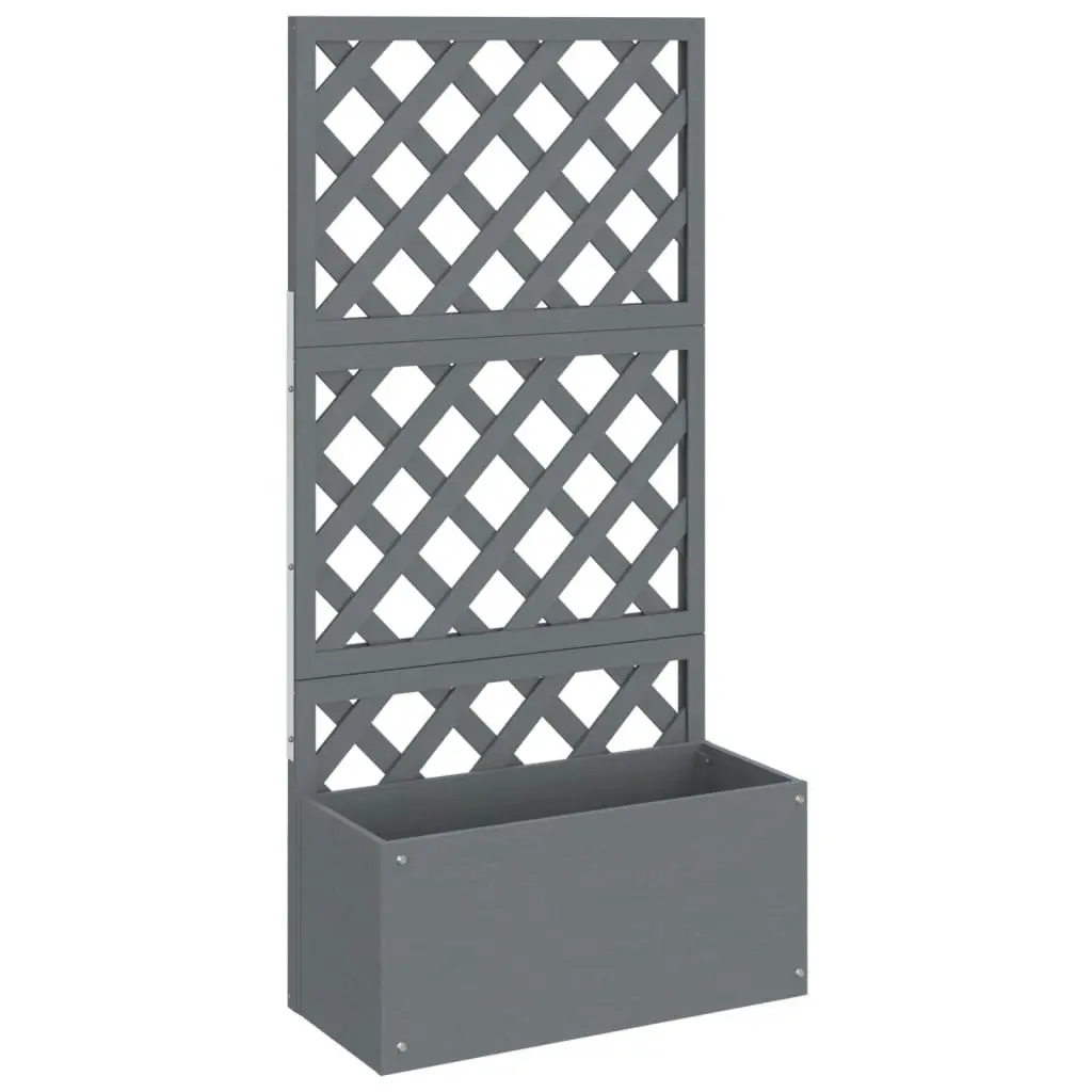 Trellis Planter Grey 65x33x135 cm WPC 362577