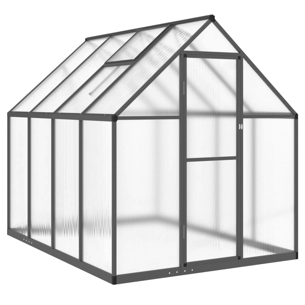 Greenhouse with Base Frame Anthracite 224x169x195 cm Aluminium 4005836