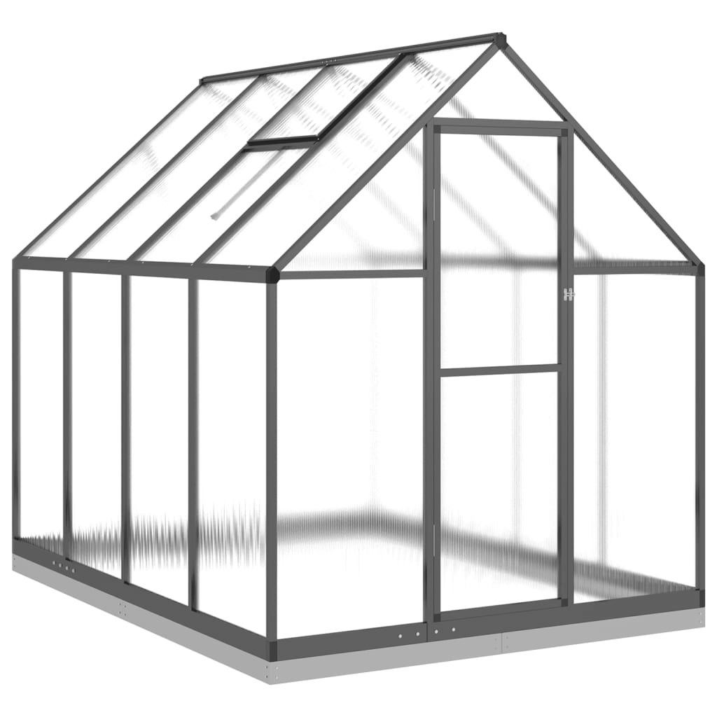 Greenhouse with Base Frame Anthracite 224x169x202 cm Aluminium 3266325