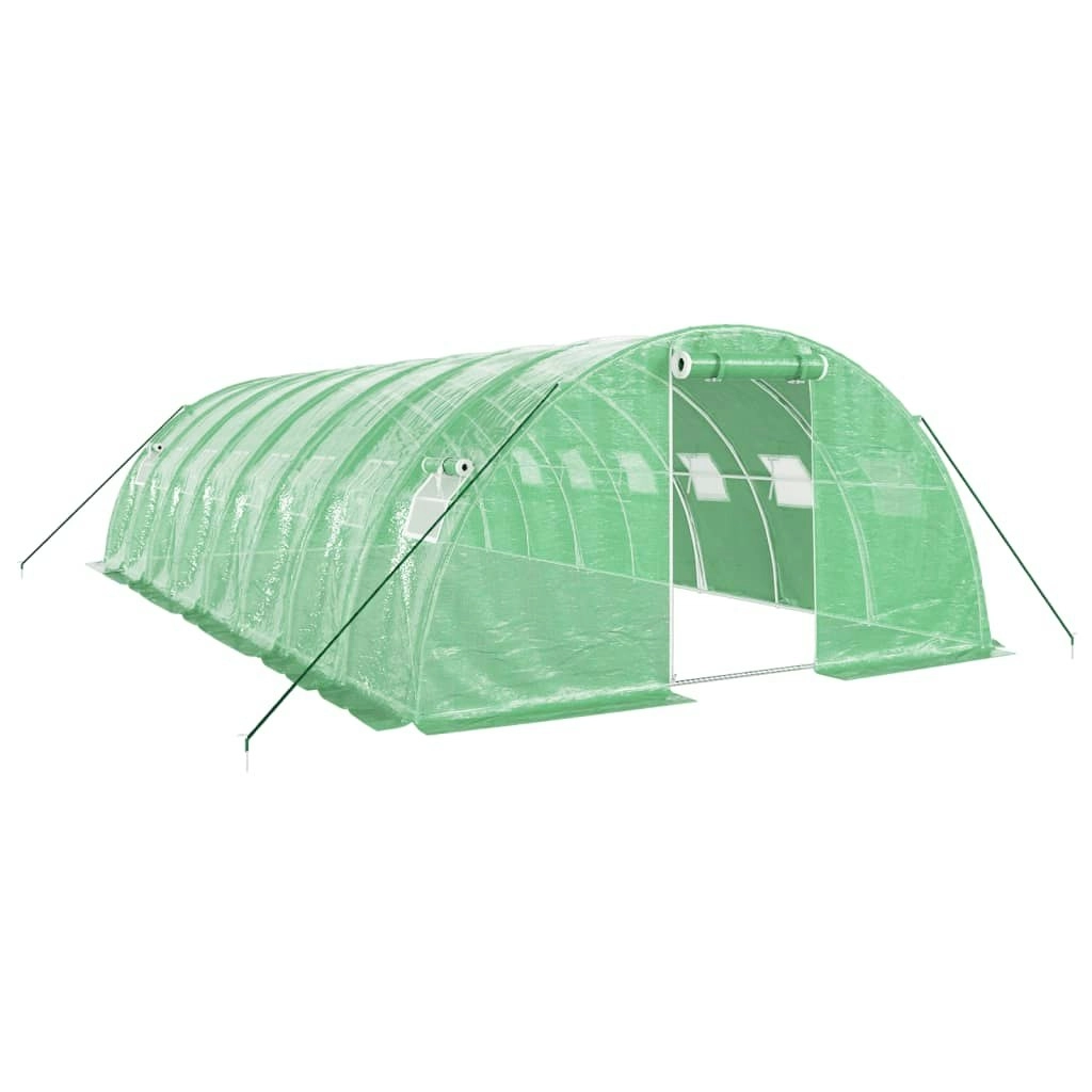 Greenhouse with Steel Frame Green 32 mÂ² 8x4x2 m 3188063