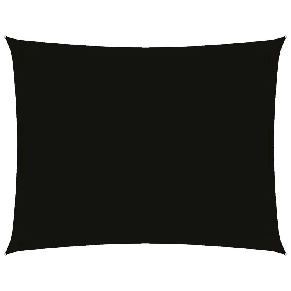 Sunshade Sail Oxford Fabric Rectangular 4x5 m Black 135766