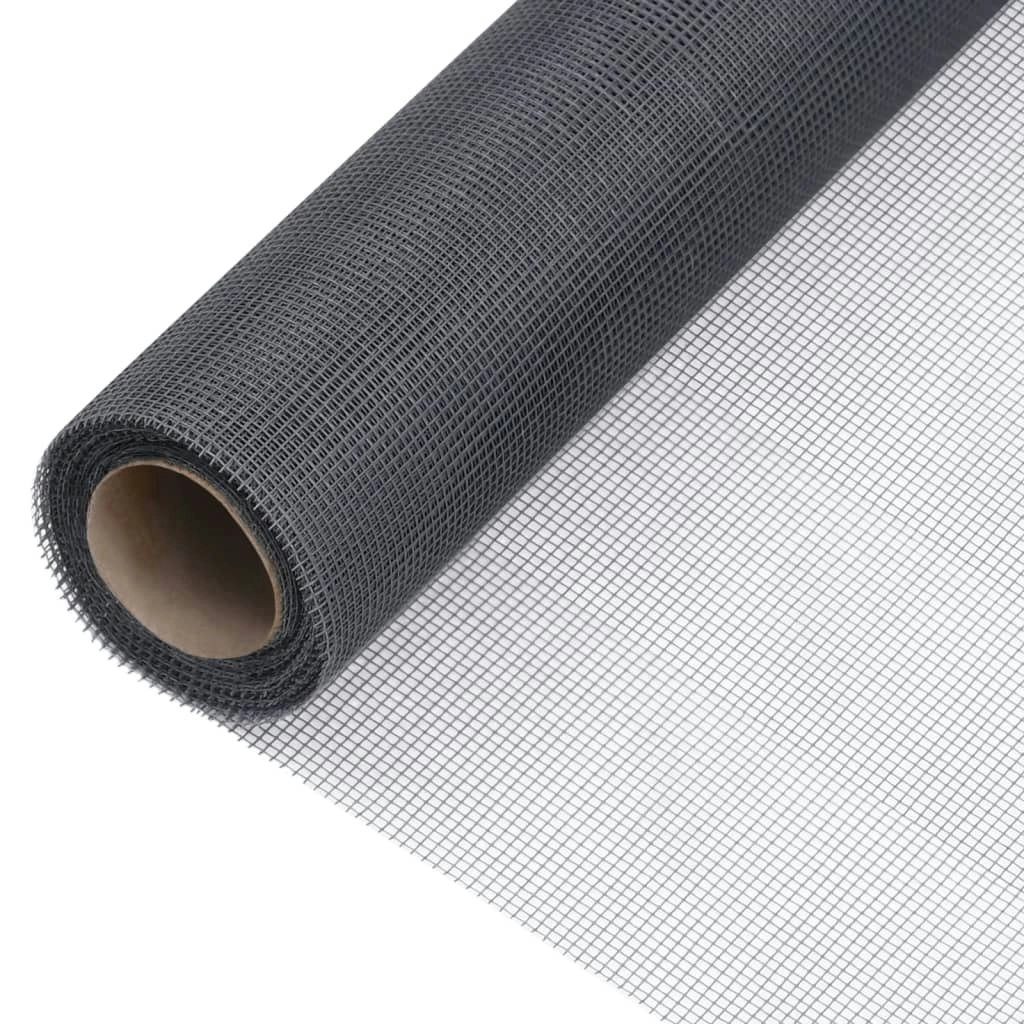 Mesh Screen Fiberglass 80x500 cm Grey 150868