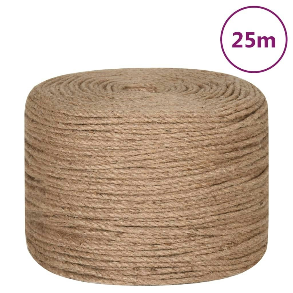 Jute Rope 25 m Long 6 mm Thick 153738