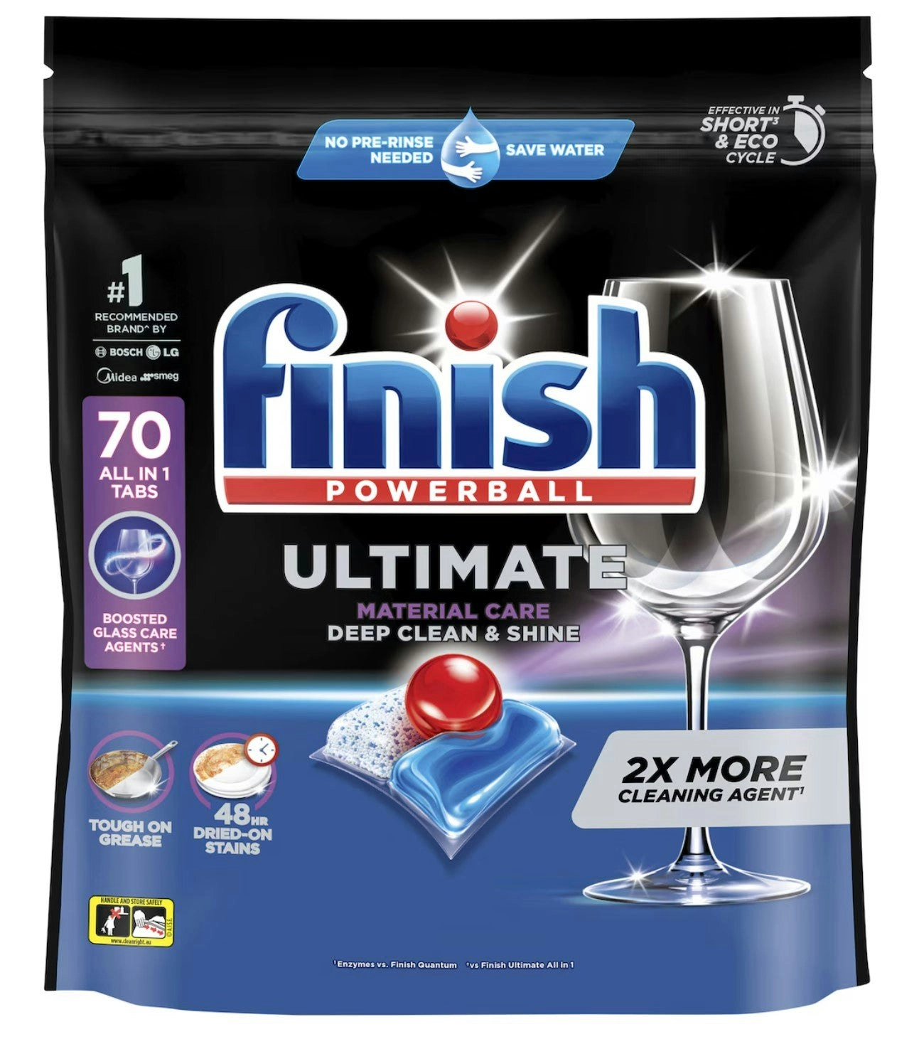 Finish Ultimate Material Care Dishwasher Tablets 70 Pack