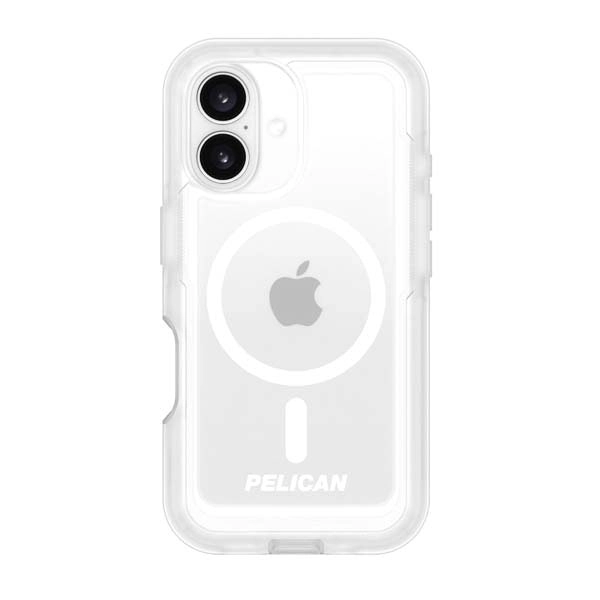 Pelican Voyager Magsafe Case W/ Holster For Iphone 16 Plus - Clear