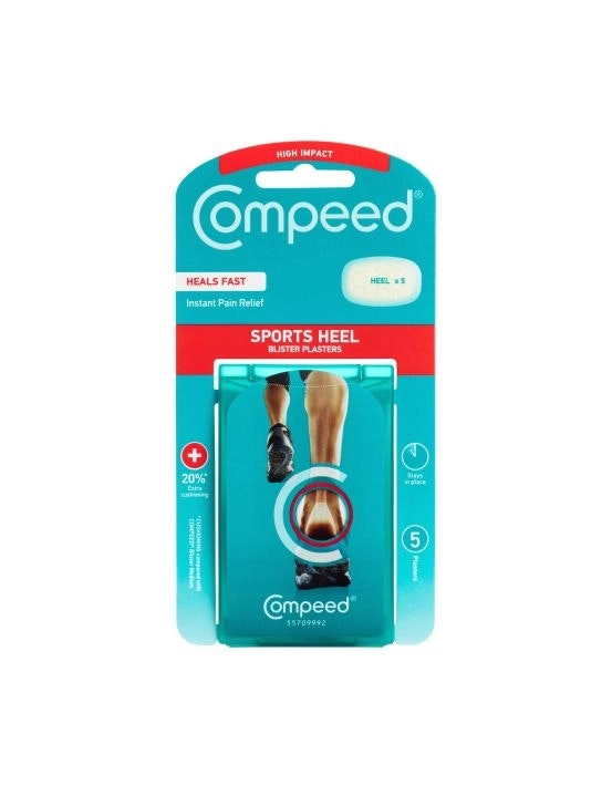 COMPEED Sports Heel Blister Plasters 5 Pack