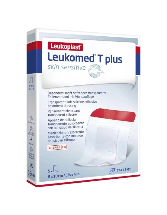 Leukomed T Plus Skin Sensitive 8 x 10cm 5 Pack