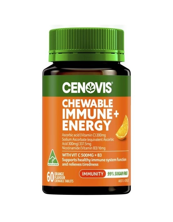 Cenovis Chewable Immune + Energy 60 Tablets