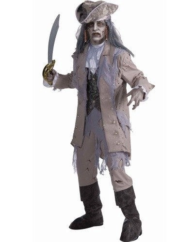 Zombie Ghost Pirate Ship Mens Costume