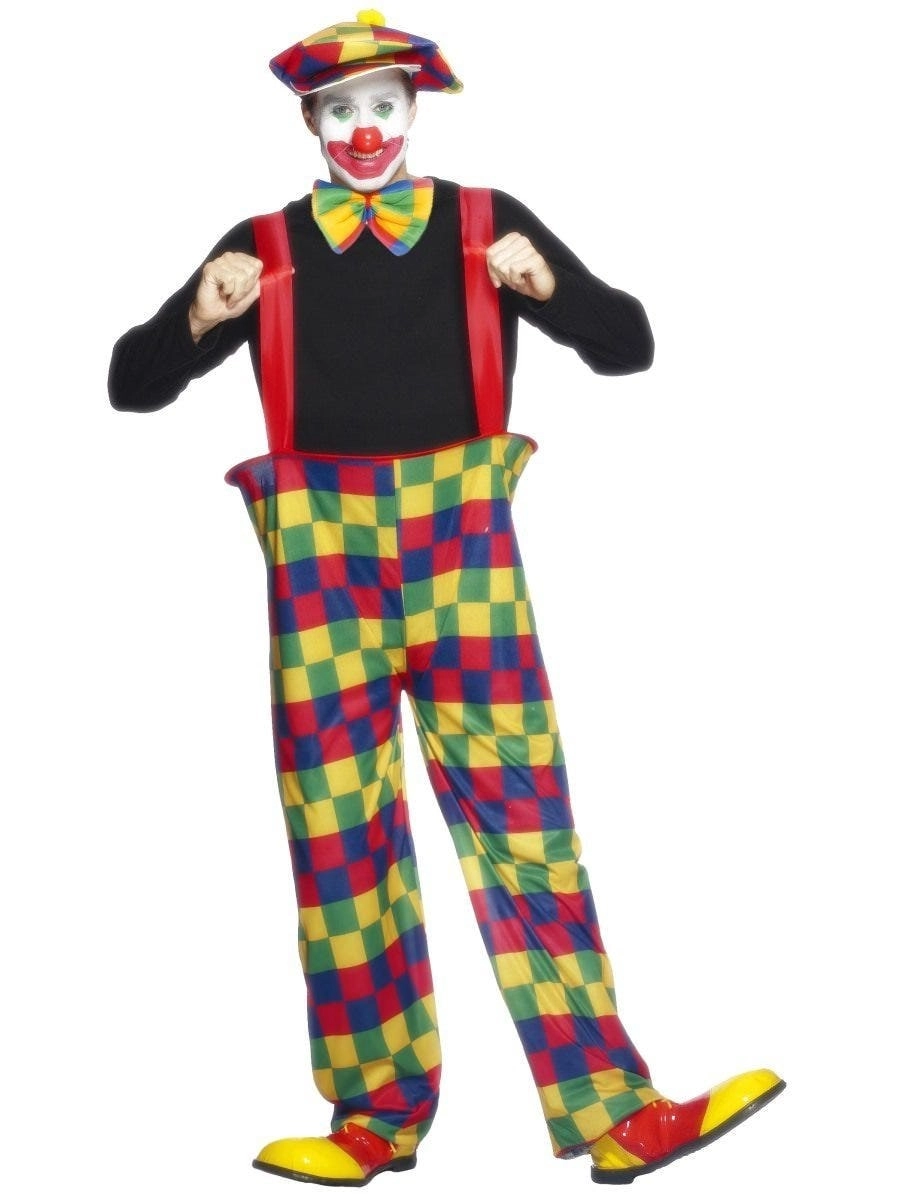 Hooped Clown Mens Costume