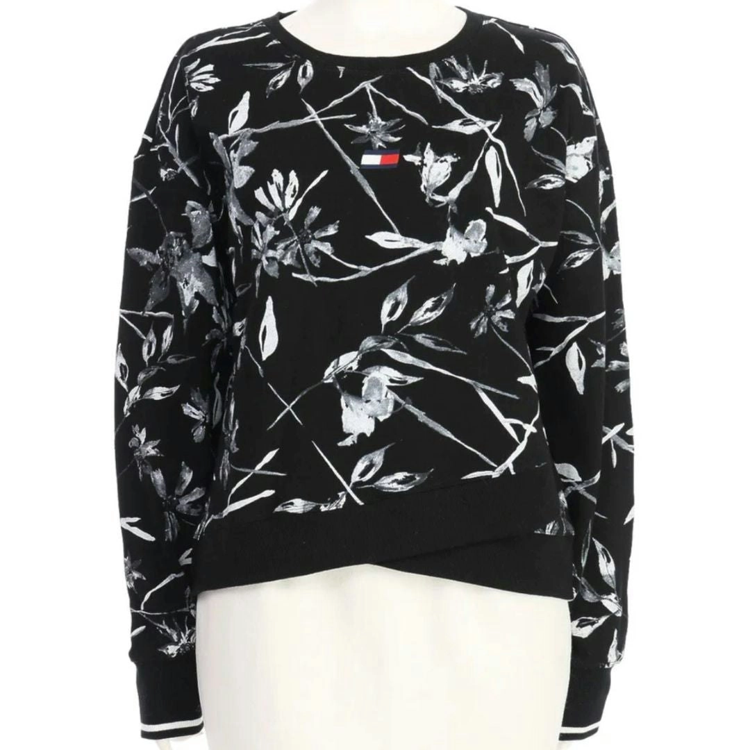 Tommy Hilfiger Monotone floral print sweat top