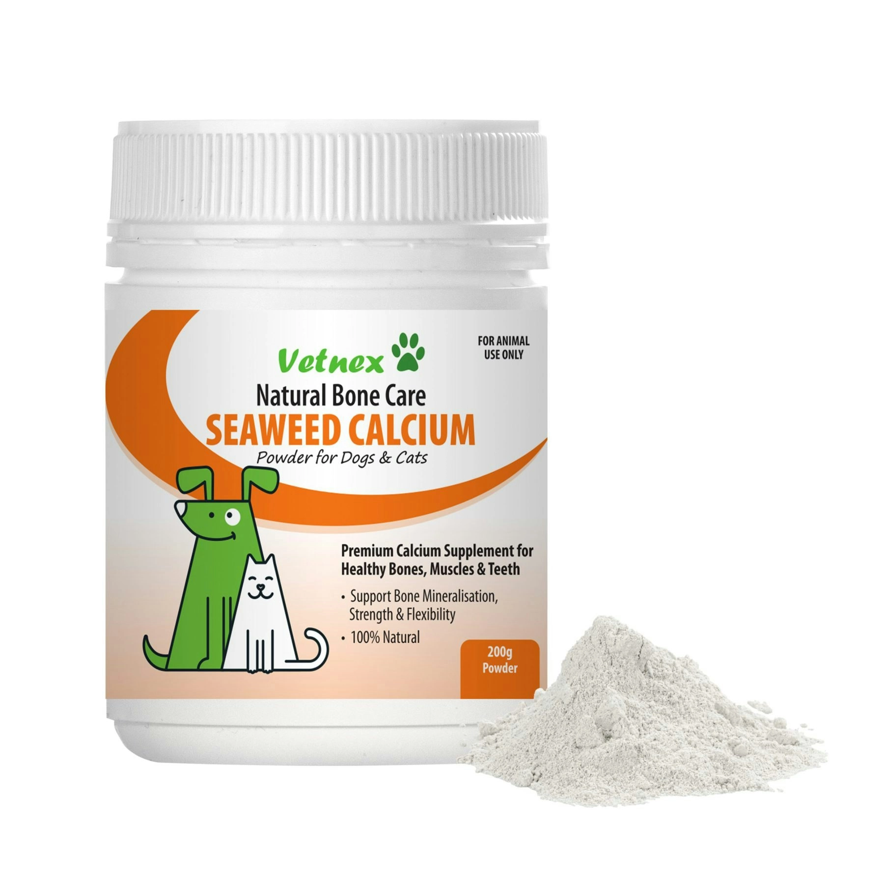 Vetnex Seaweed Calcium Powder for Dogs & Cats - 200g