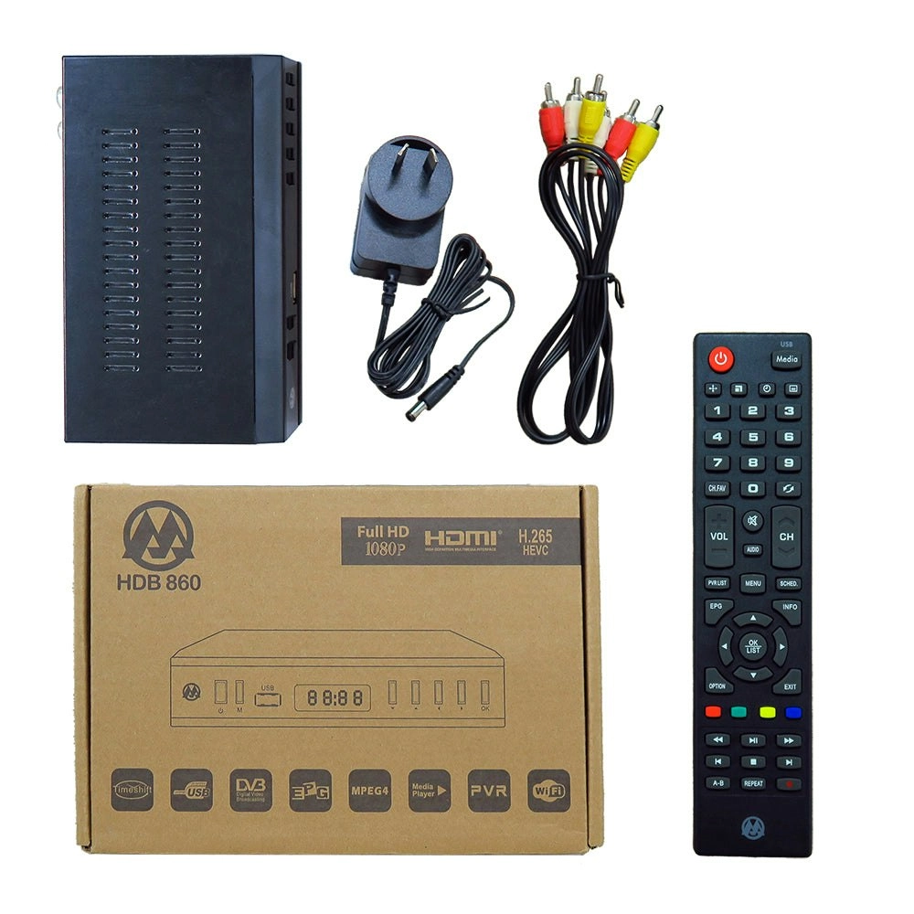 AOA HDB860 FHD DVB-T2 H.265 PVR Media Play Set Top Box for NEW AU DTV STANDARD