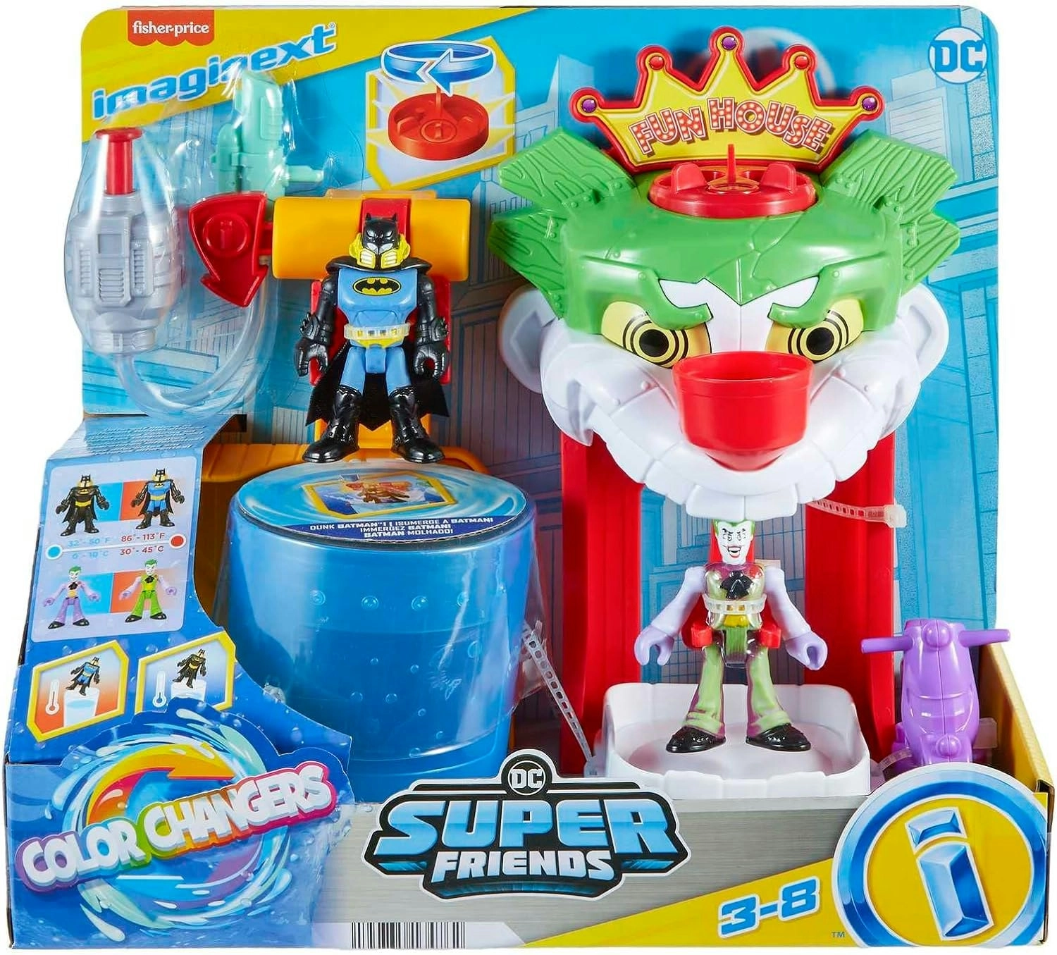 Imaginext DC Super Friends Colour Changers The Joker Funhouse