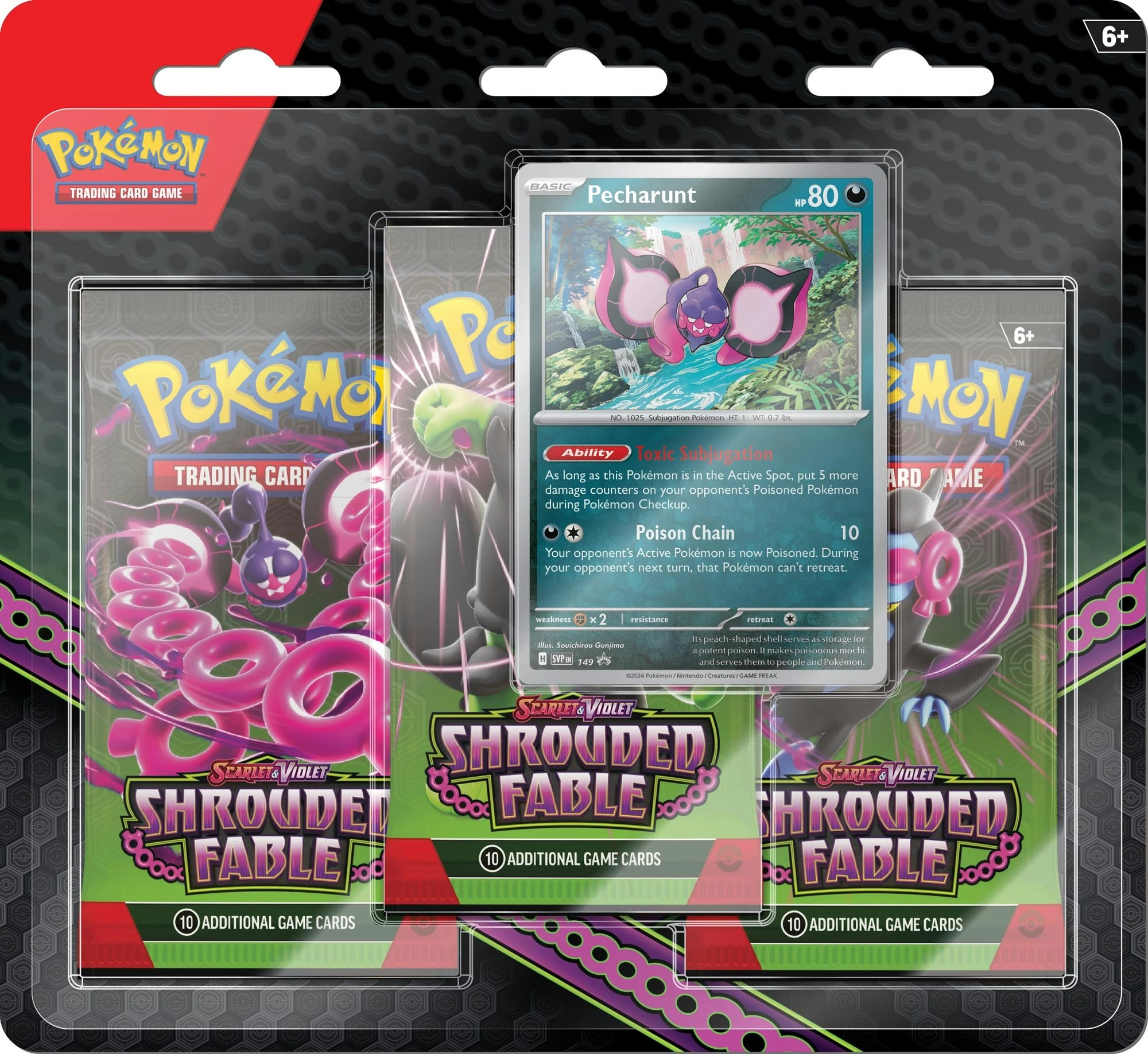 Pokemon TCG SV Shrouded Fable 3 pack Blister