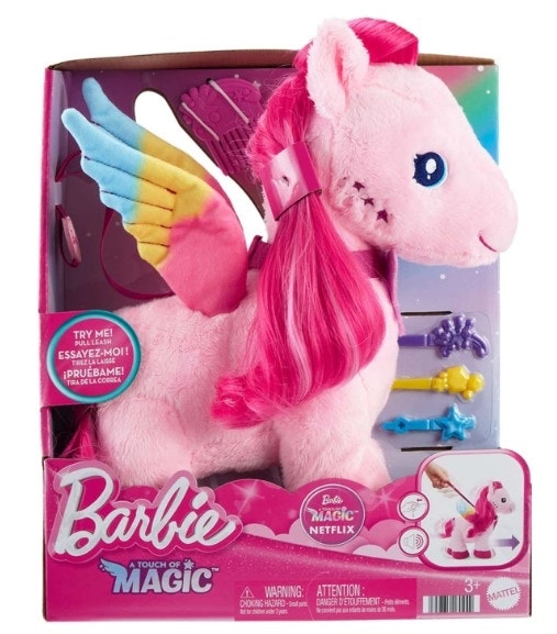 Barbie A Touch of Magic Walk & Flutter Pegasus Plush