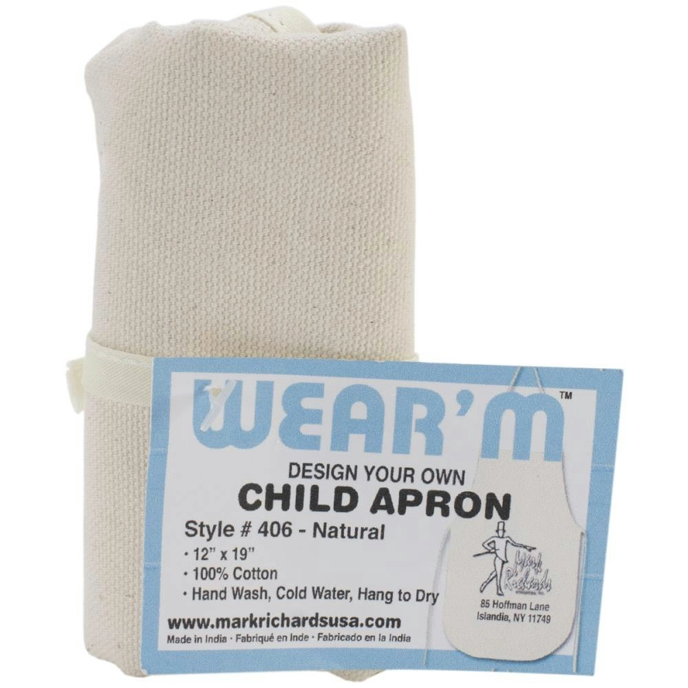 Wear'M Child Apron, Natural- 12x19"