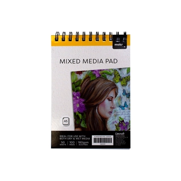 Makr Art Pad, Mixed Media Pad Top Spiral