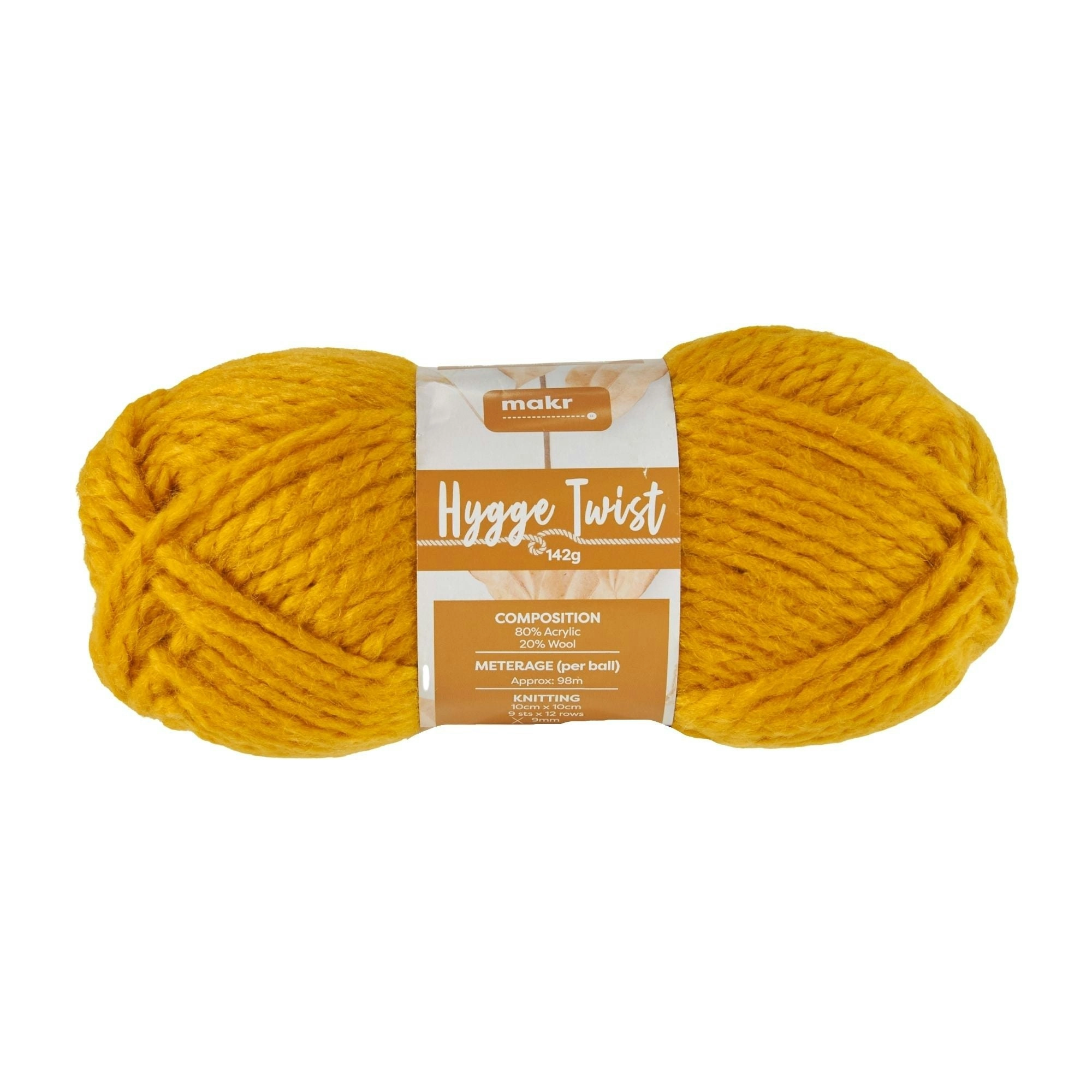 Makr Hygge Twist Crochet & Knitting Yarn, 142g