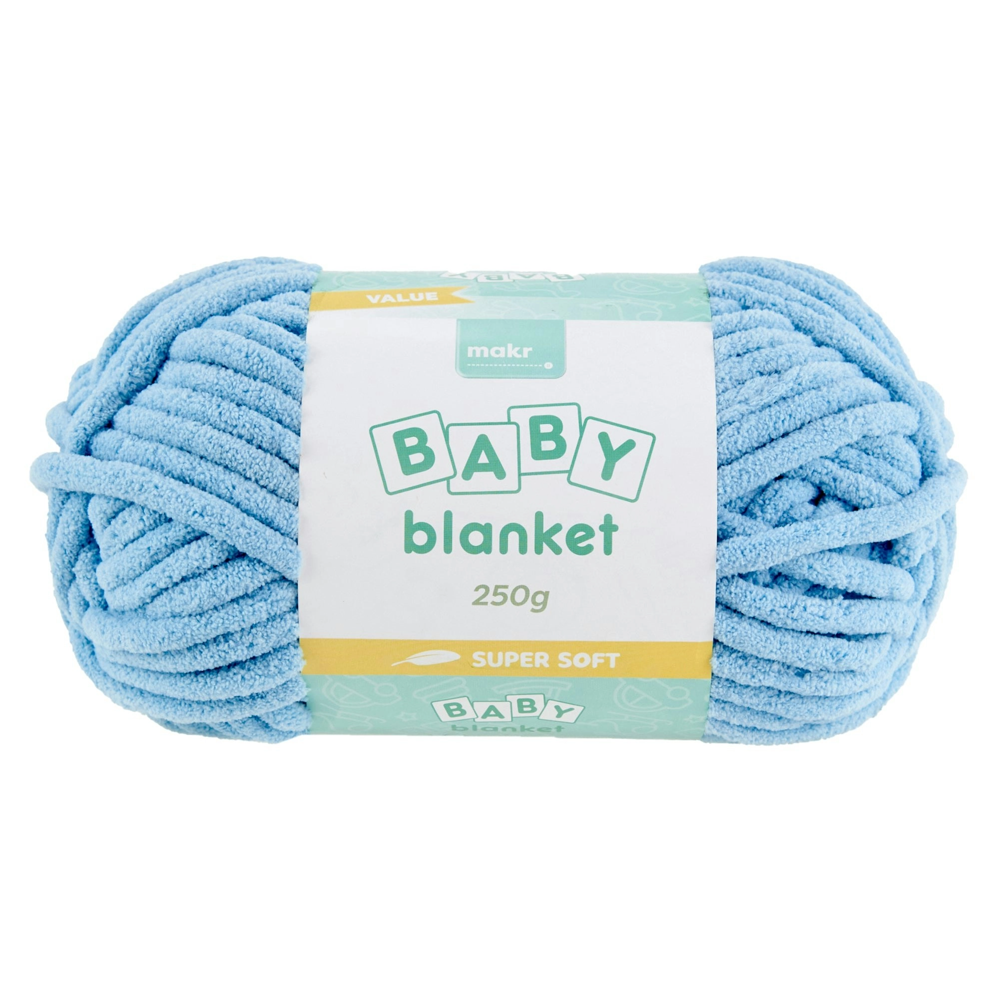 Makr Baby Blanket Crochet & Knitting Yarn, 250g Polyester Yarn