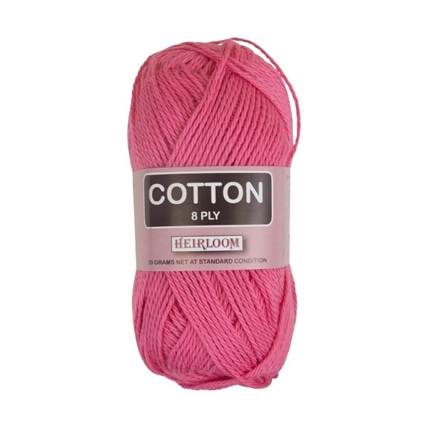 Heirloom 8ply Crochet & Knitting Yarn, 50g Cotton Yarn