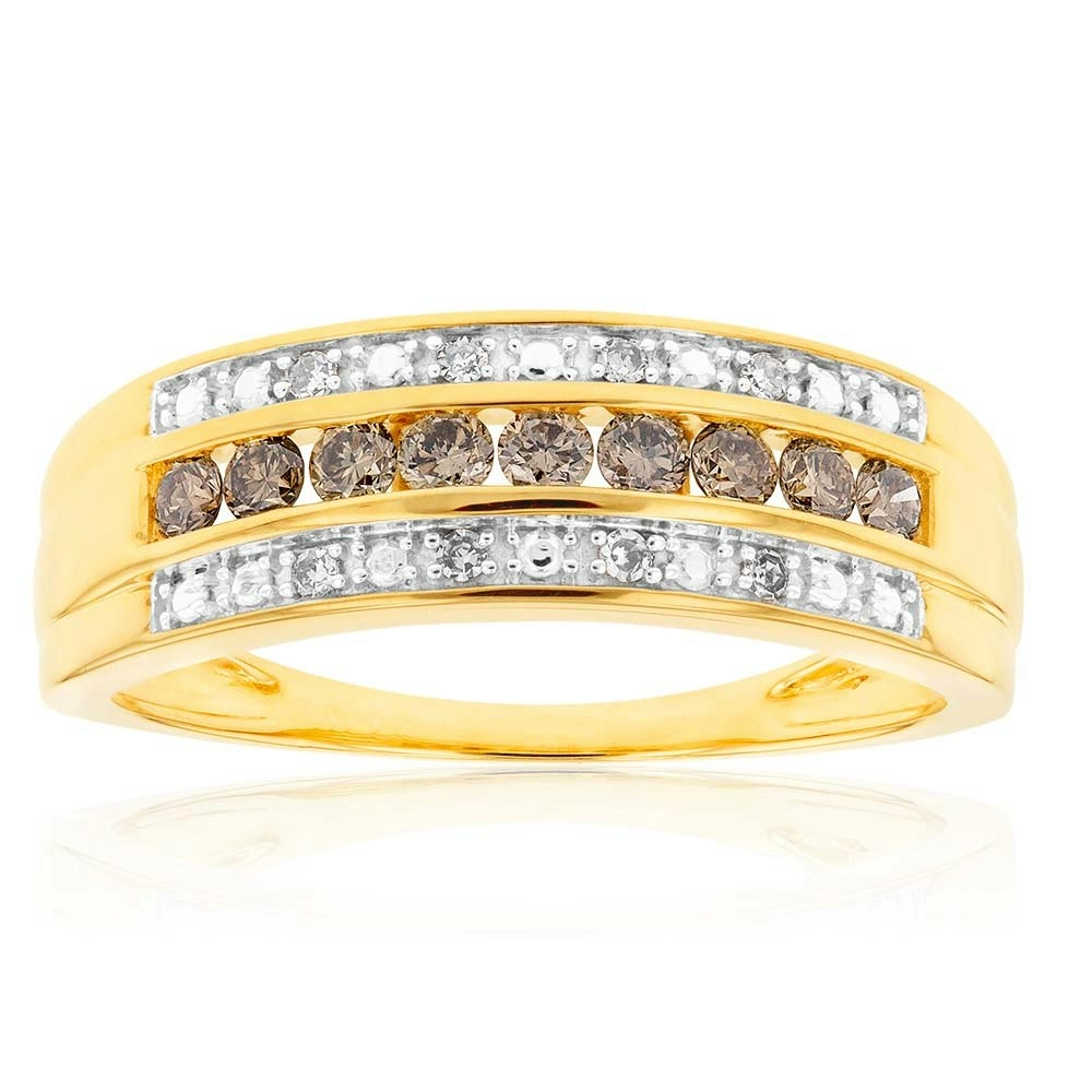 Australian Diamond 9ct Yellow Gold 3/8 Carat Diamond Ring