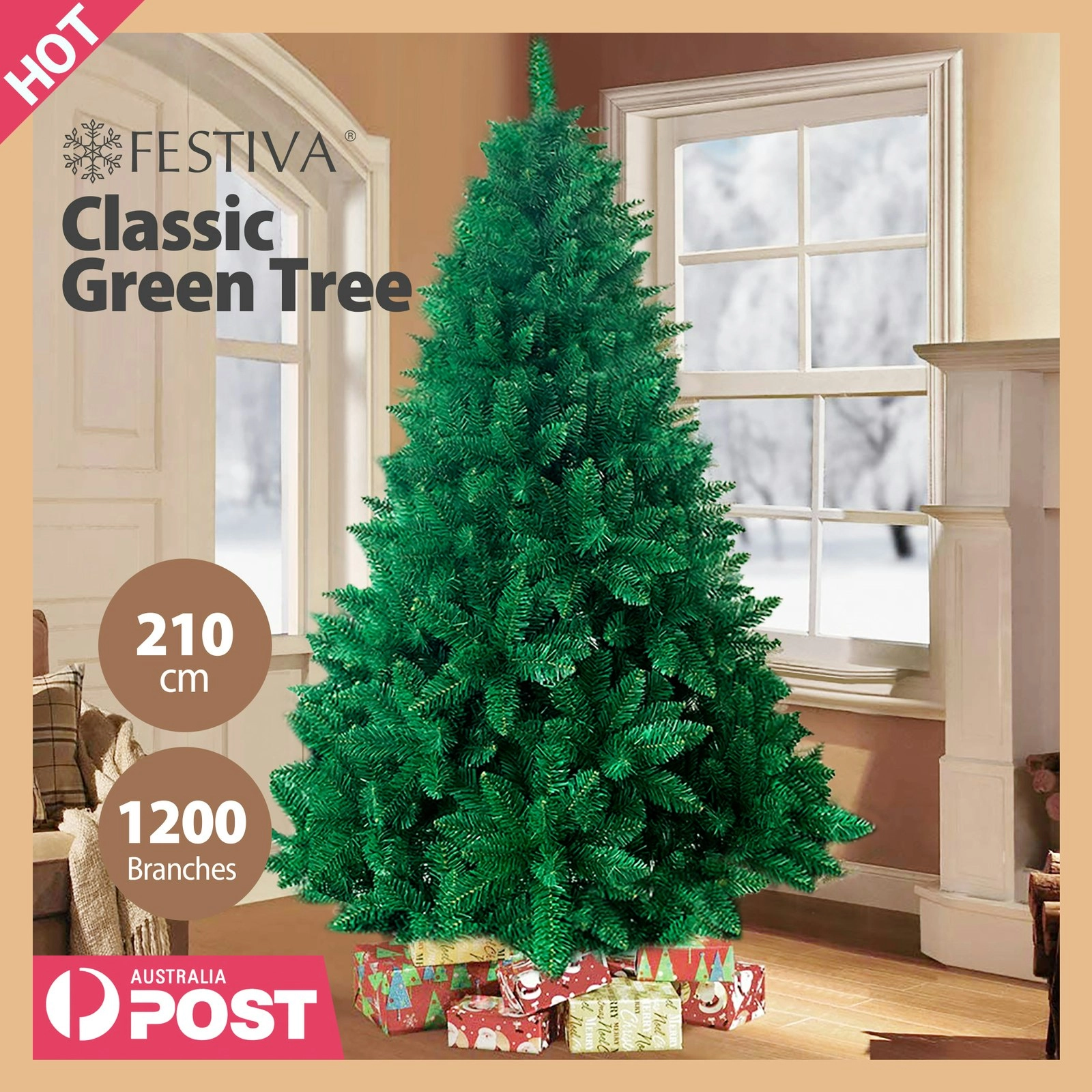 210cm Classic Green Christmas Tree