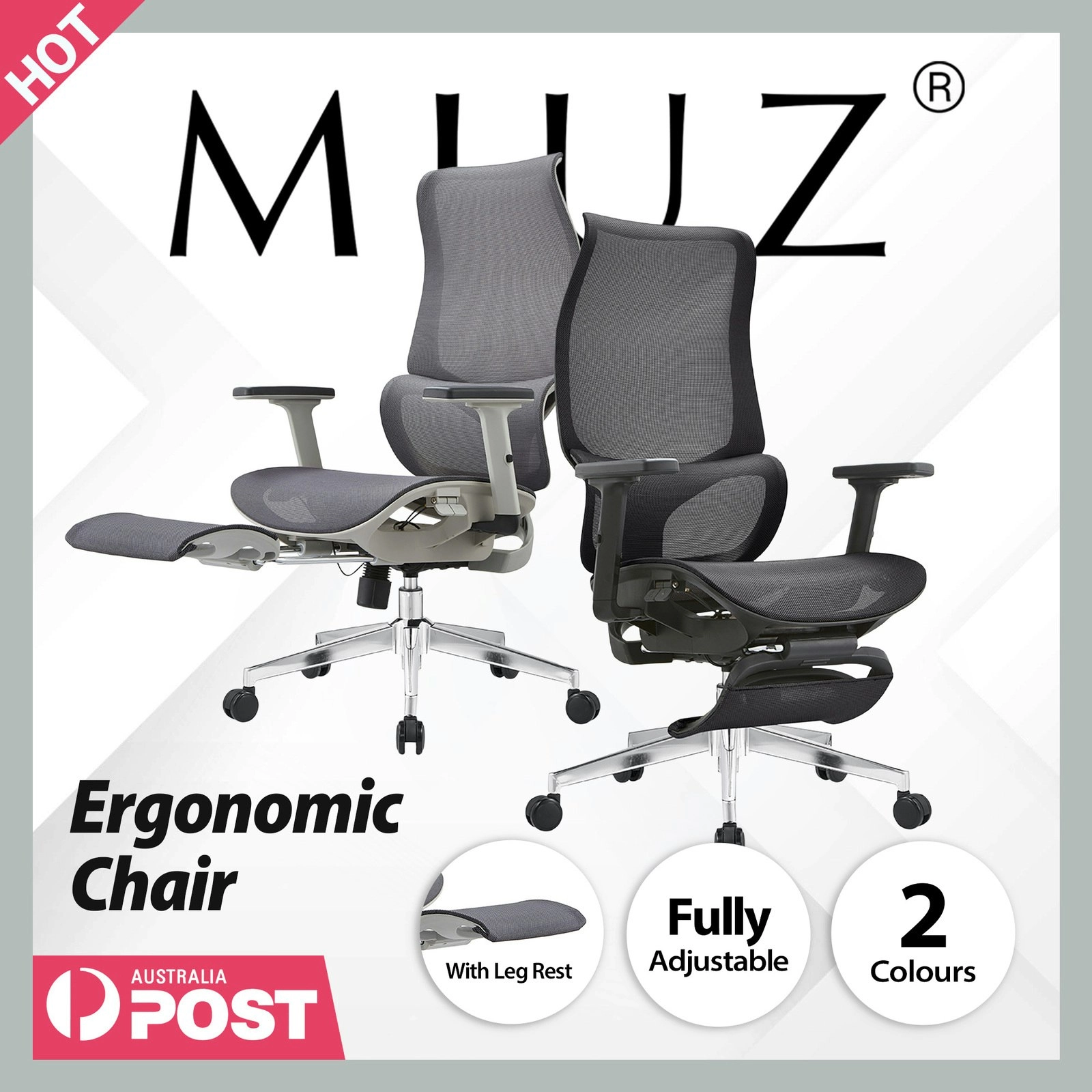 Ergonomic Mesh Gaming Office Chair Office Chairs Executive Footrest Computer Seat