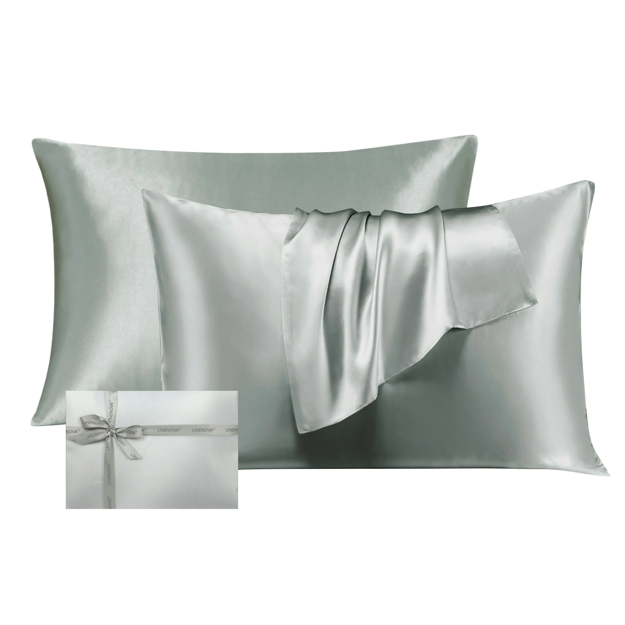 Linenova Double-sided 100% Mulberry Silk Pillowcases Luxury 22 Momme Pillow Cases