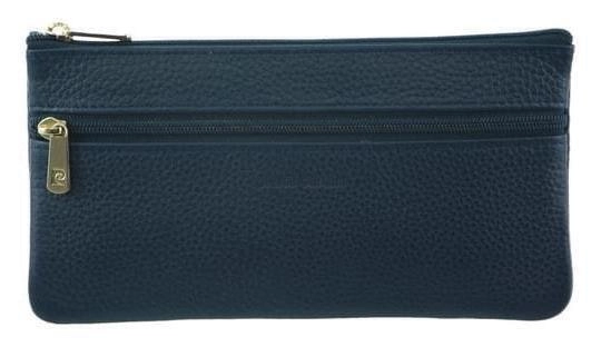 Pierre Cardin Ladies Womens Genuine Soft Leather Italian Wallet - Navy