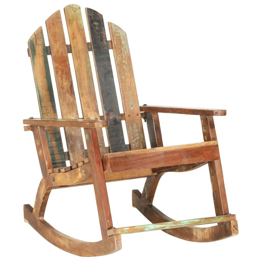 Garden Rocking Chair Solid Reclaimed Wood 285882