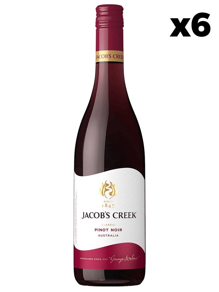 Jacob's Creek Classic Pinot Noir Red Wine Case 6 X 750ml