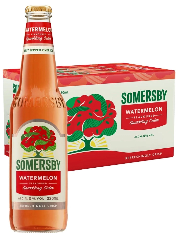 Somersby Watermelon Cider Case 24 X 330ml Bottles