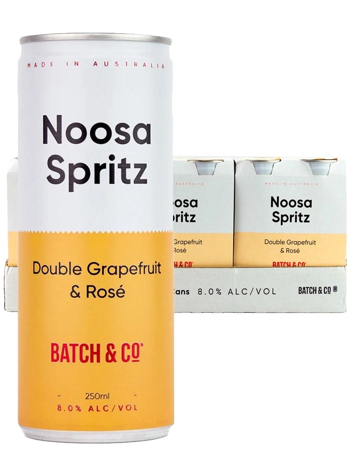 Batch & Co Noosa Spritz 8% Double Grapefruit & Rose 24 X 250ml Cans