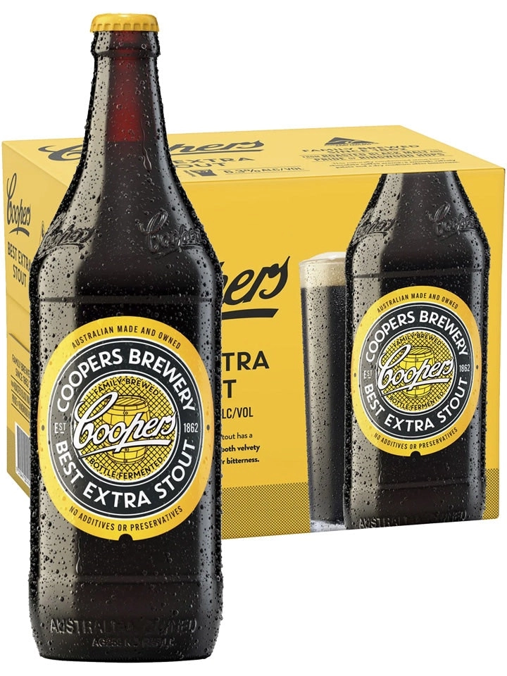 Melbourne Bitter Coopers Best Extra Stout Longneck Beer Case 12 X 750ml Bottles