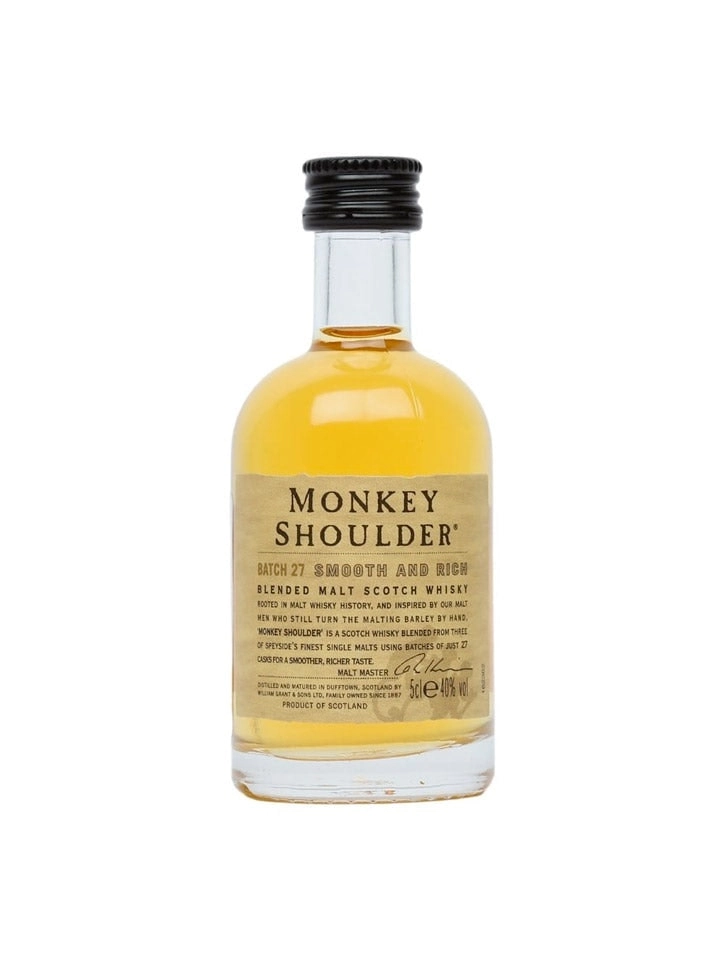 Monkey Shoulder Batch 27 Blended Scotch Whisky Glass Miniature 50ml