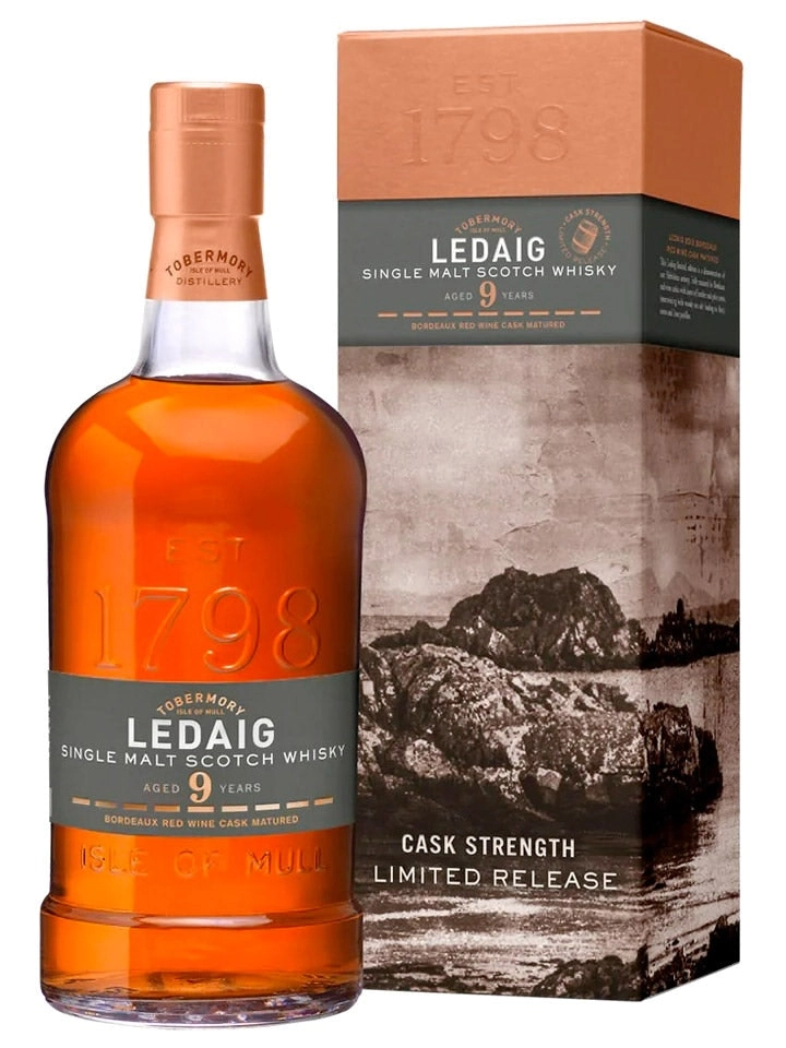 Ledaig 2012 9 Year Old Bordeaux Finish Cask Strength Single Malt Scotch Whisky 700ml