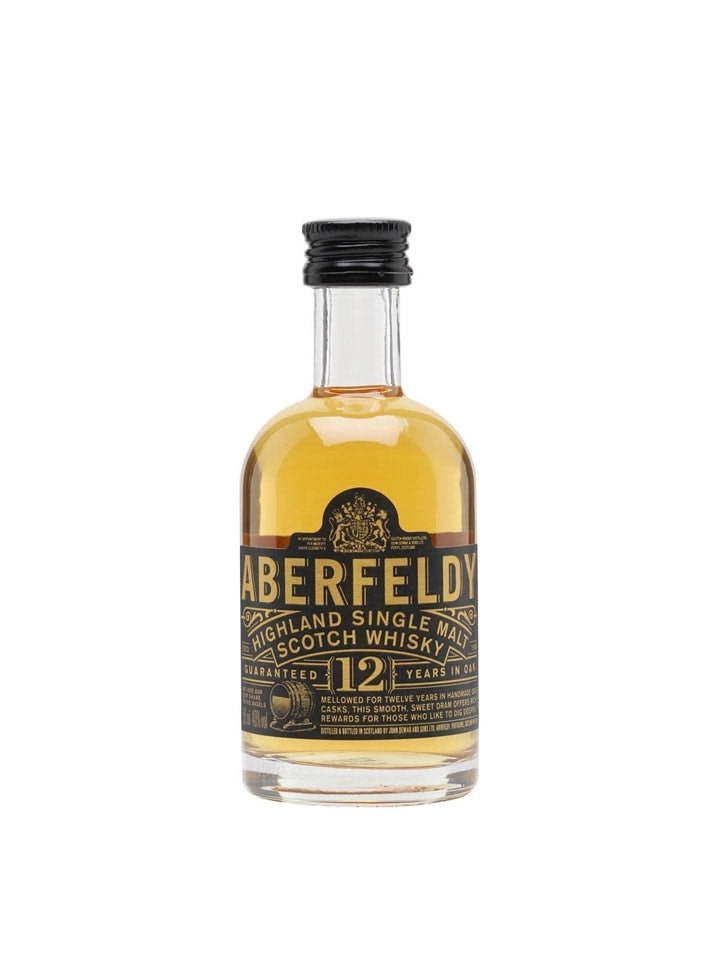 Aberfeldy 12 Year Old Single Malt Scotch Whisky Glass Miniature 50ml