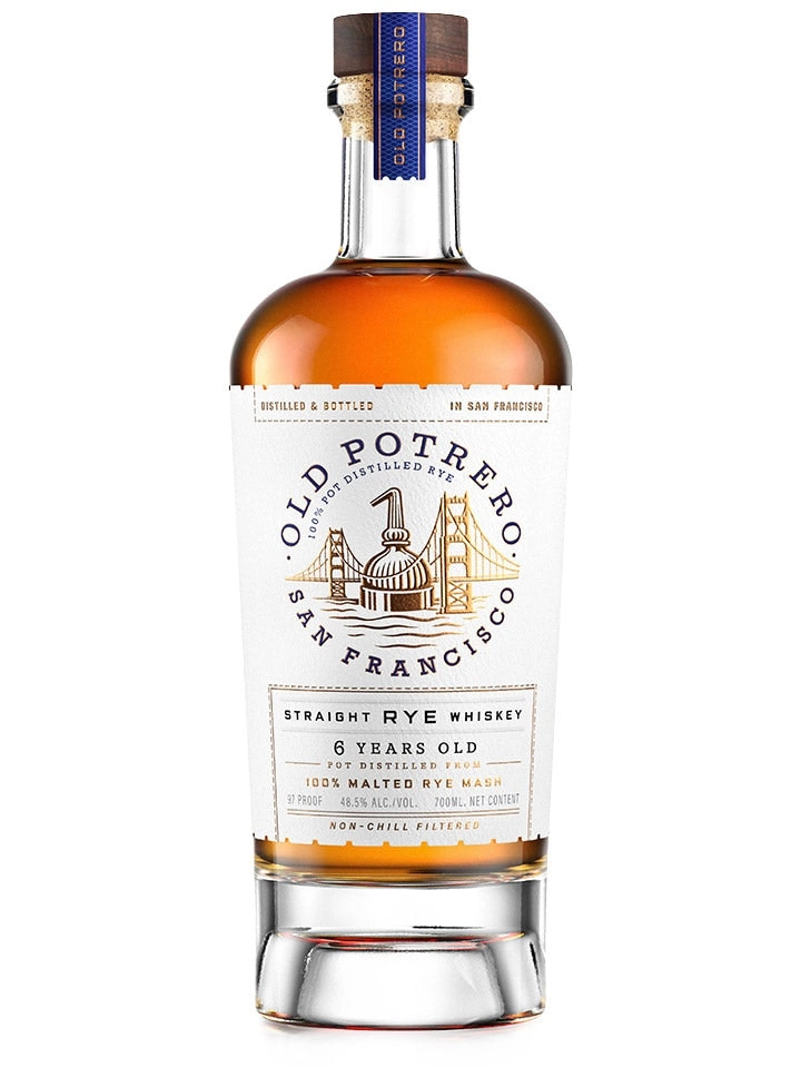 Old Potrero 6 Year Old Single Malt Straight Rye Whiskey 700ml