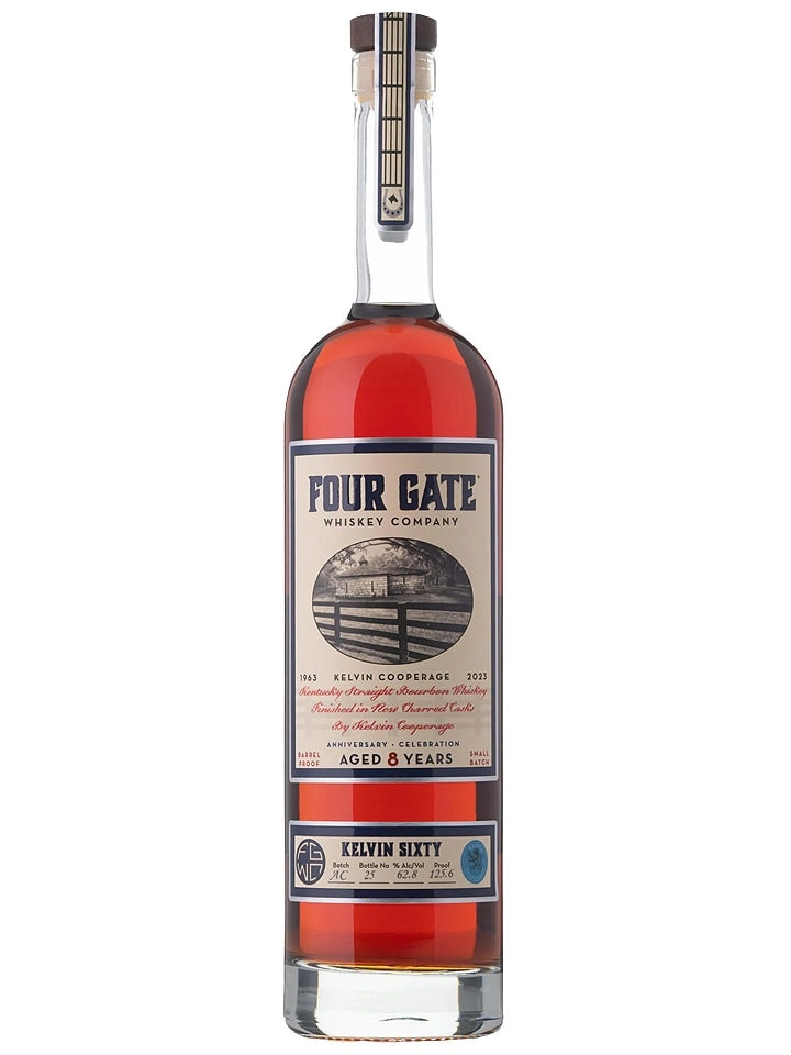 Four Gate 8 Year Old Kelvin Sixty Anniversary Limited Release Barrel Proof Kentucky Straight Bourbon Whiskey 750ml