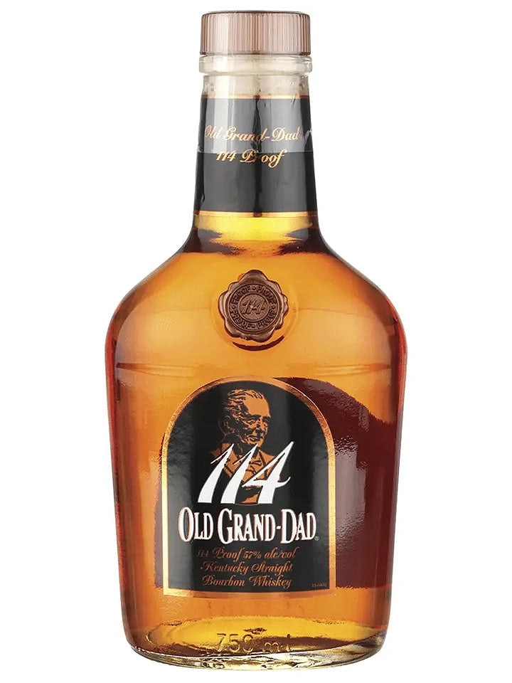 Old Grand Dad 114 Proof Barrel Strength Kentucky Straight Bourbon Whiskey 750ml