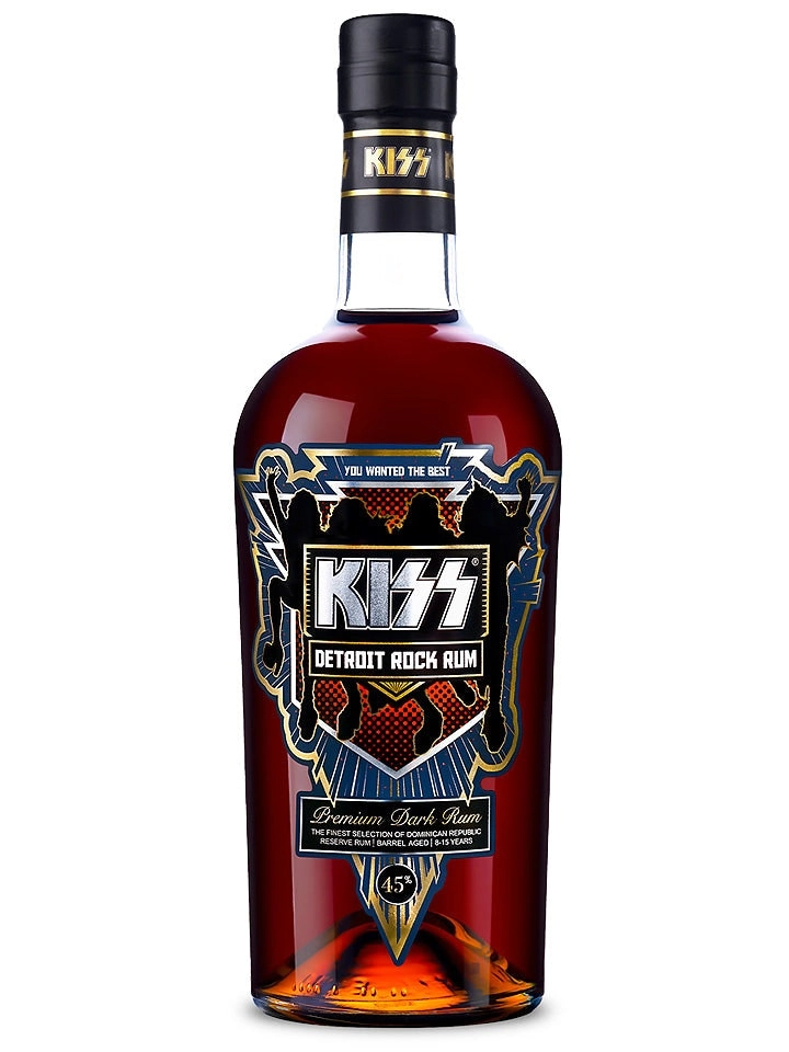 Kiss Detroit Rock Premium Dark Rum 700ml