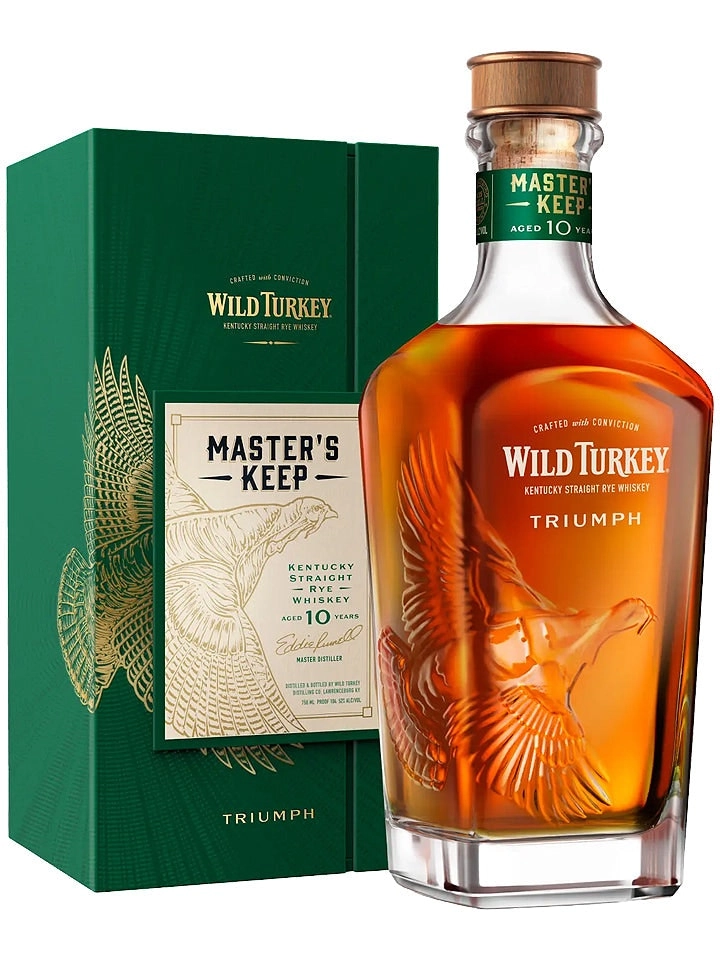 Wild Turkey Master's Keep 10 Year Old Triumph Kentucky Straight Rye Whiskey 750ml